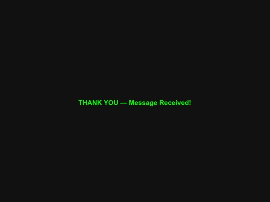 thankyou screenshot