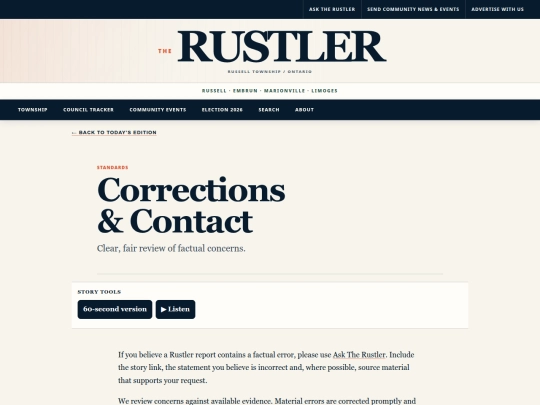 corrections screenshot