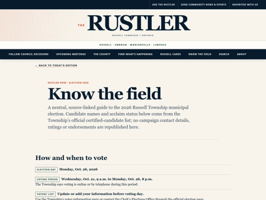 election screenshot
