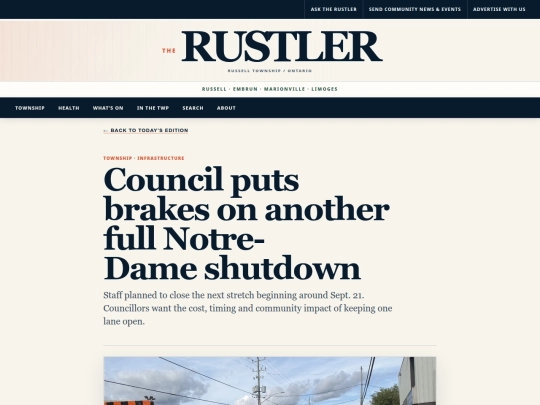 notre-dame-road-closure-council-answers-september-2026 screenshot