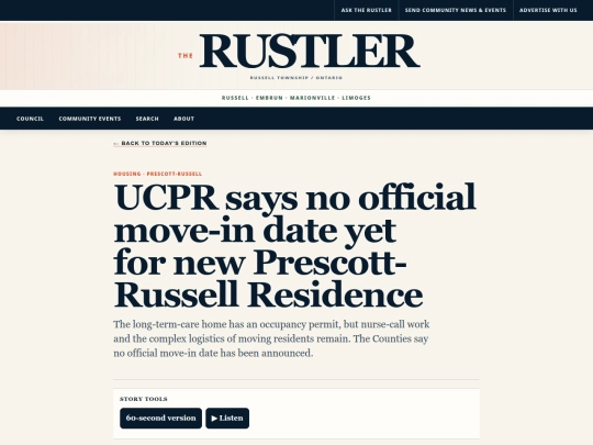 prescott-russell-residence-delay-nurse-call-september-2026 screenshot