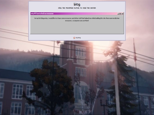 blog screenshot