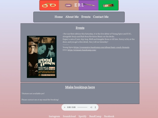 events screenshot