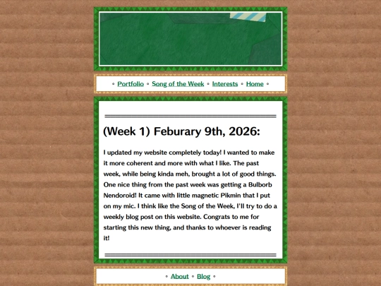 blog screenshot