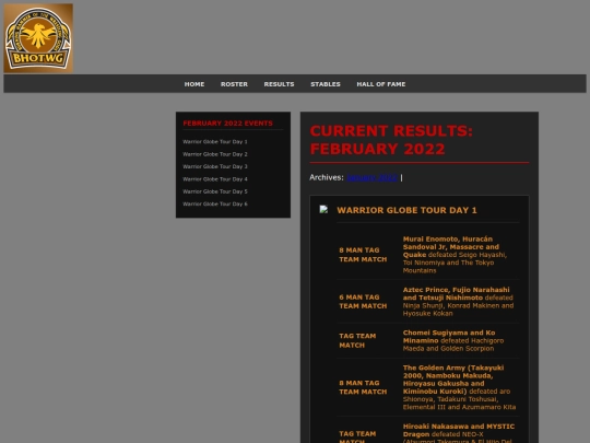 results screenshot