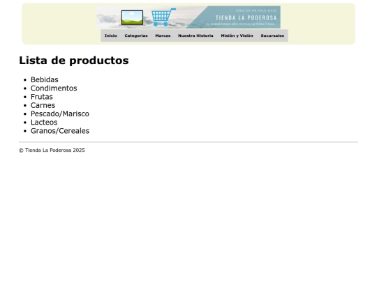 tienda-web/categorias screenshot