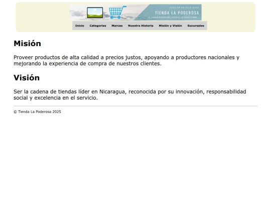 tienda-web/mision screenshot