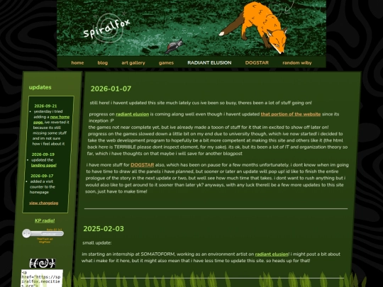 blog screenshot