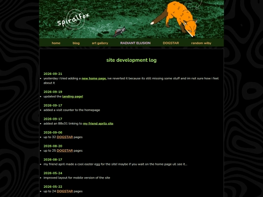 log screenshot