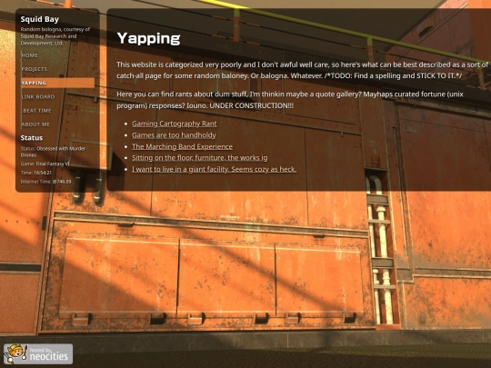 Yapping screenshot