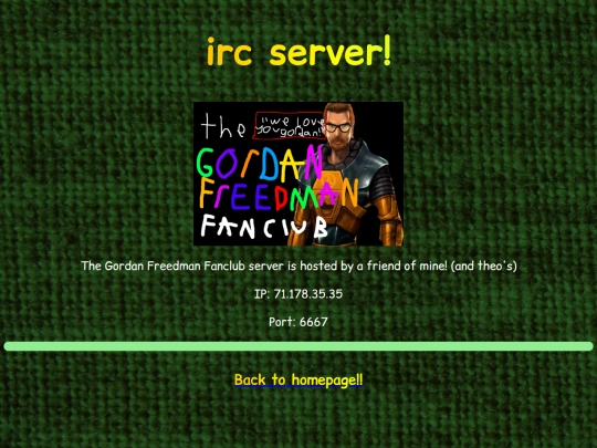 irc screenshot