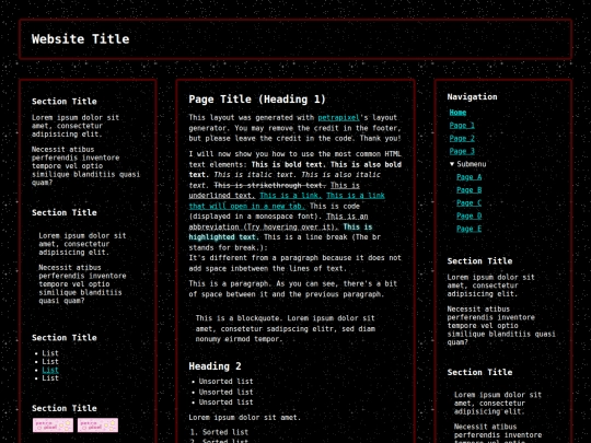 index screenshot