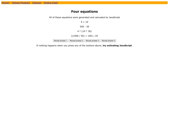 equations screenshot