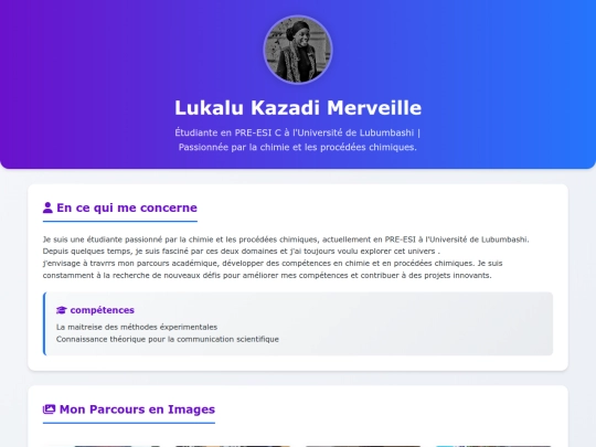 Biographie screenshot