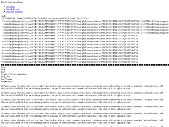 moo/src/DejaVuSansMono-demo screenshot