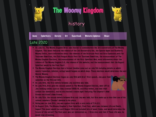 woomyhistory screenshot