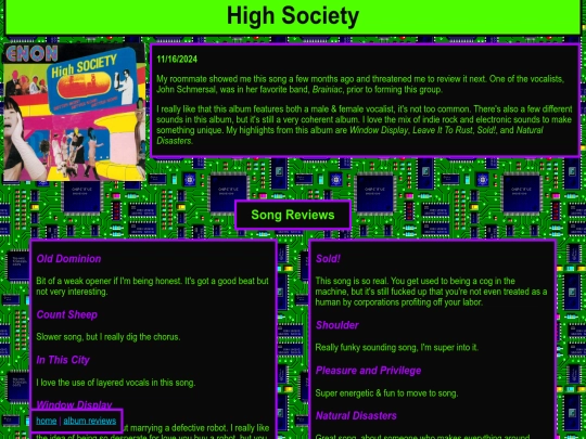 highsocietyreview screenshot