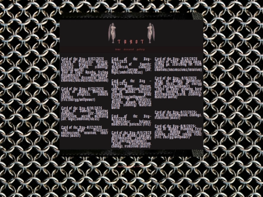 tarot screenshot