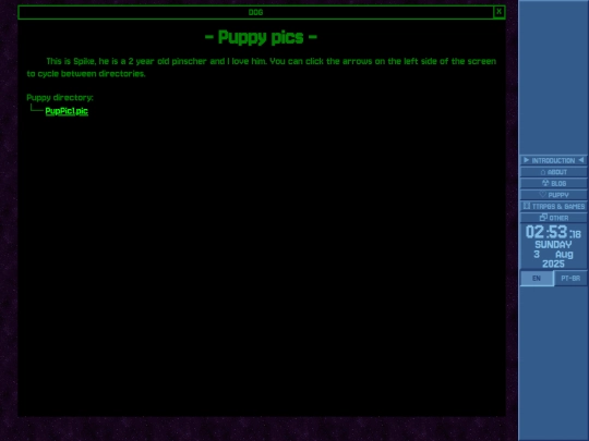 dog screenshot