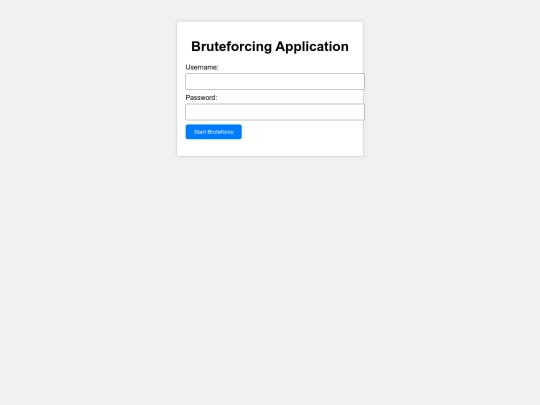 bruteforcing screenshot