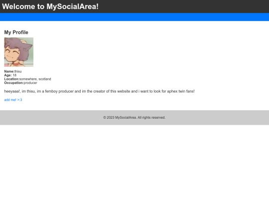 profiles screenshot