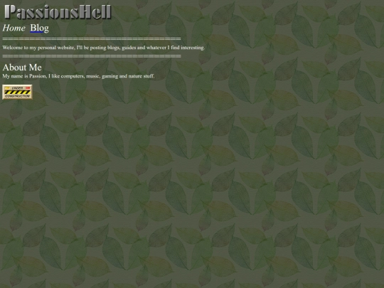 mysite screenshot