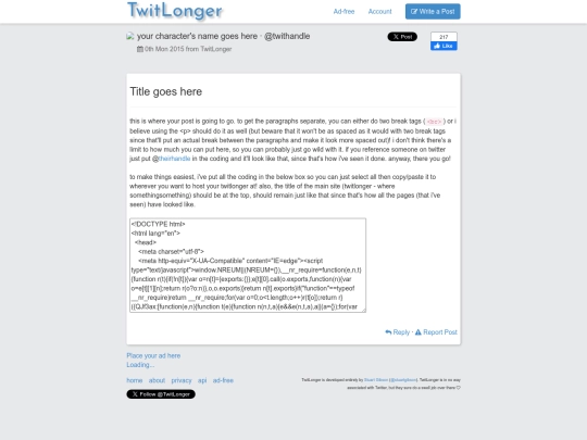 socialmedia/twitlonger screenshot