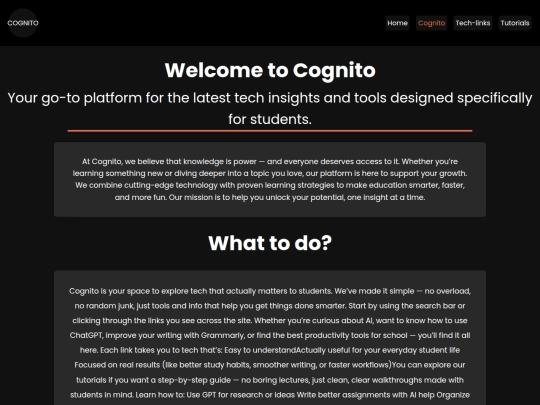 Cognito screenshot
