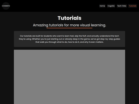 Tutorials screenshot