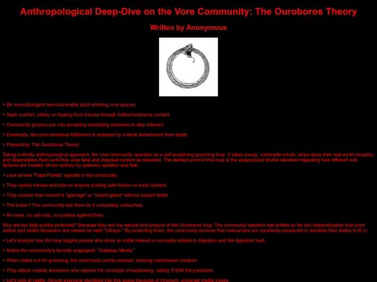 AnthropologicalDeepDiveontheVoreCommunityTheOuroborosTheory screenshot