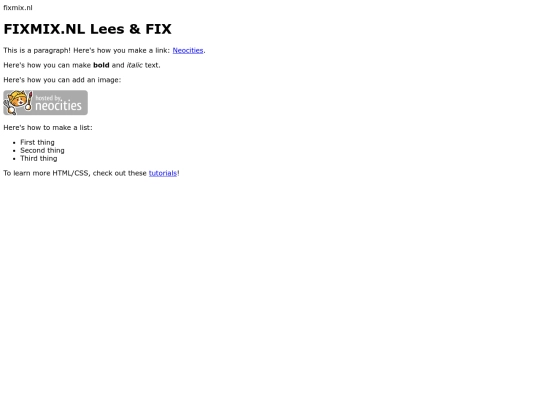 index screenshot