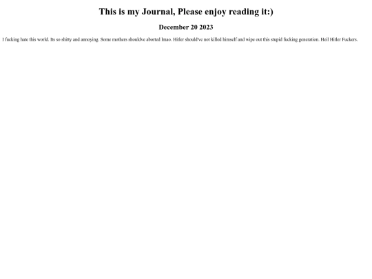 html/Journal screenshot