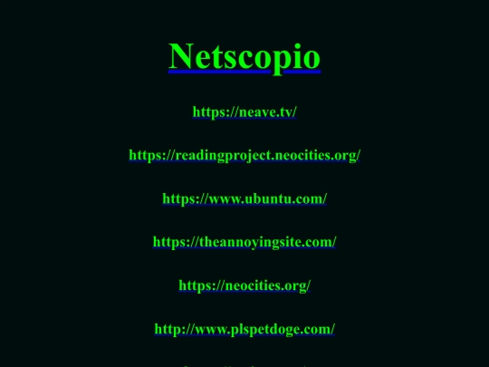 links screenshot