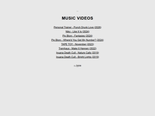musicvideos screenshot