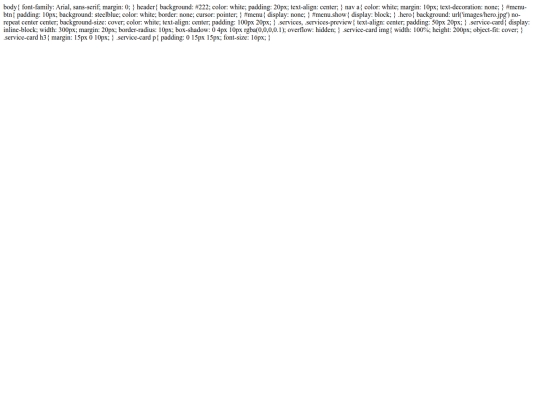 services screenshot