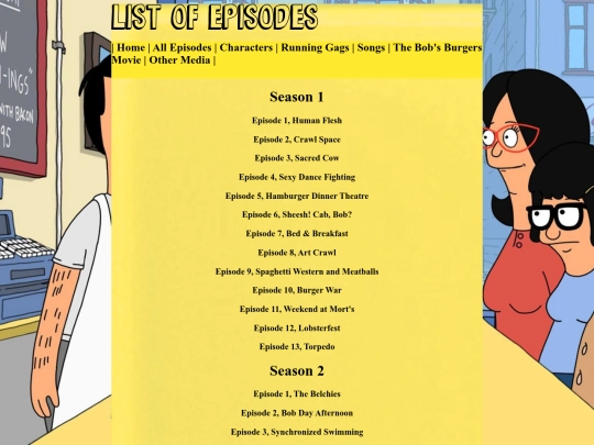 episodelist screenshot