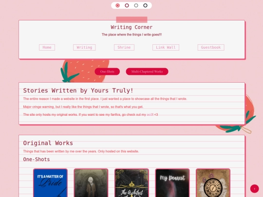 writing screenshot