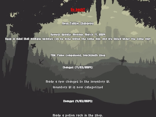 changelog screenshot