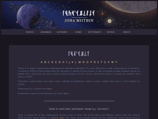 extras/fonts screenshot