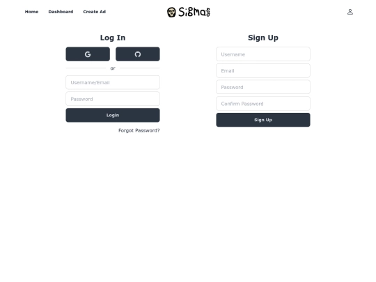 login screenshot