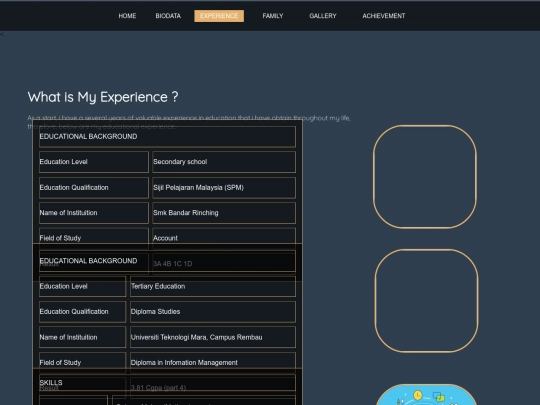 experience screenshot