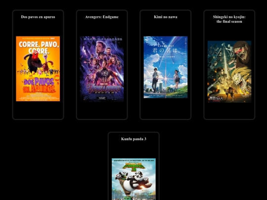 ejercicios_miriadax/pag/Modulo 4/PeliculasEX screenshot