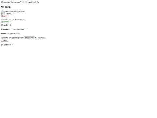 templates/profile screenshot