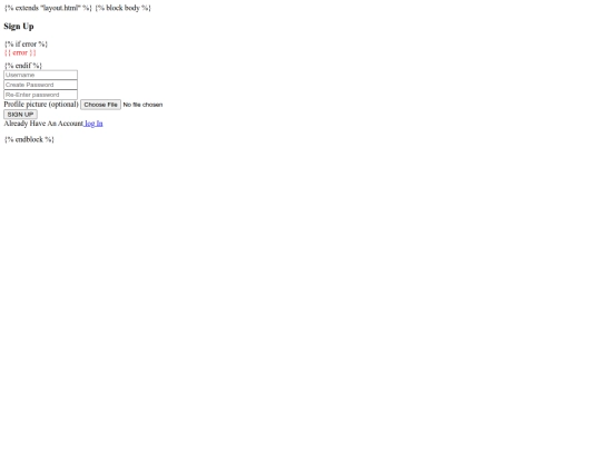 templates/signup screenshot