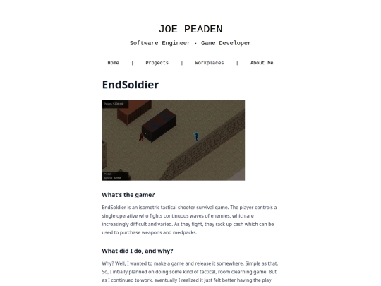 projects/endsoldier screenshot