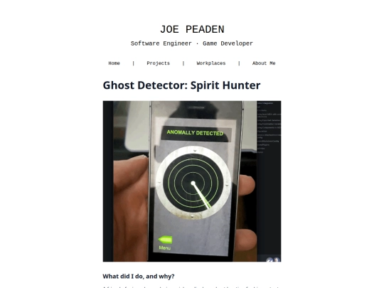 projects/ghosthunter screenshot