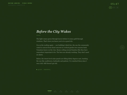 html/Story screenshot