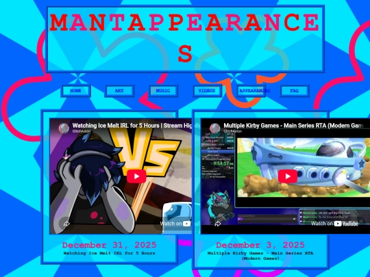 mantappearances screenshot