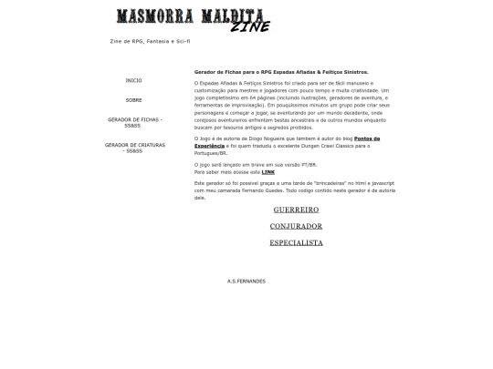 GERADOR DE FICHAS screenshot