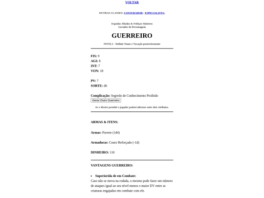 GUERREIRO screenshot